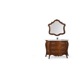 BOIS CABINET SALLE DE BAIN ART PAUVRES CLASSIC AVEC MIROIR