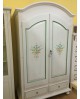 PROVENCAL CABINET BLANC DÉCORÉ EN BOIS