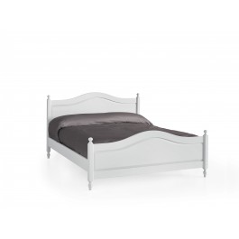 LETTO MATRIMONIALE IN LEGNO COLORE BIANCO