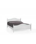 LETTO MATRIMONIALE IN LEGNO COLORE BIANCO