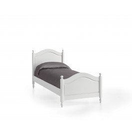 LETTO SINGOLO IN LEGNO COLORE BIANCO