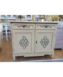 CREDENZA LEGNO DECORATO A MANO DIPINTO ANTICATO COUNTRY COLLECTION