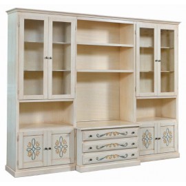 WALL ROOM DOOR TV CABINET DECORATED IVORY brushed - codluis 1061