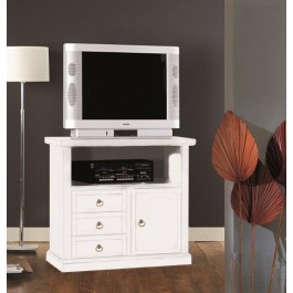 TV STAND WOOD MATT WHITE - codluis 308