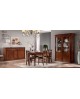 CREDENZA CON RILIEVO IN LEGNO MASSELLO VARI COLORI L 196 - P 50 H 110