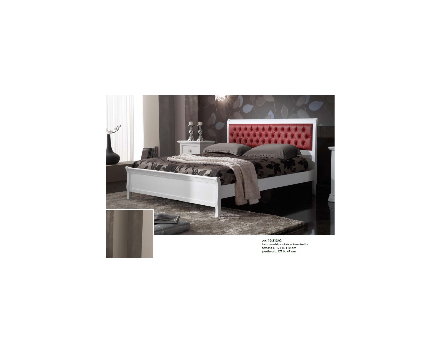 LETTO MATRIMONIALE LEGNO MASSELLO VARI COLORI L 195 P211 H 119/56 - Estea  Mobili