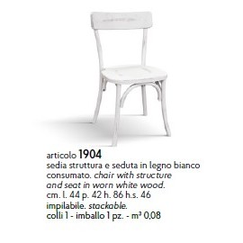 Sedia moderna e di design, bianca